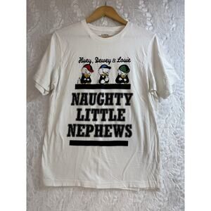 Disney Collab Huey Dewey Louie Scrooge Graphic White Unisex Men’s Tshirt Medium